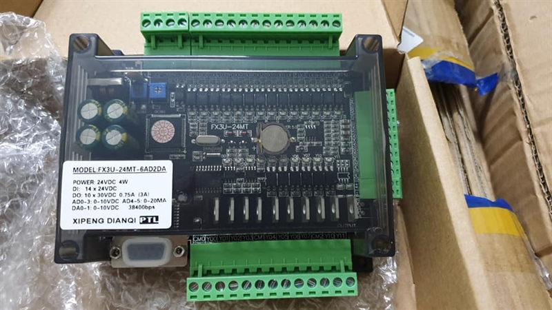 Board Mạch lập trình PLC Mitsubishi FX3U FX2N FX1N 24MT 14 In 10 Out