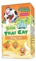 THỨC UỐNG DINH DƯỠNG SỮA TRÁI CÂY KUN HƯƠNG CAM NHÃN HIỆU LIF 110ML