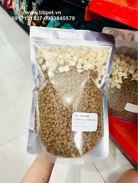 Hạt Catsrang mix Gà đông khô