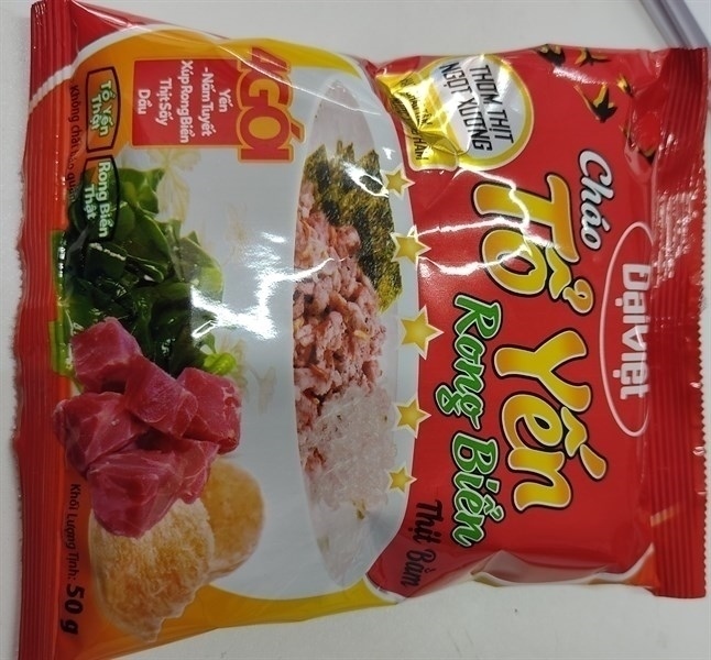Cháo Tổ Yến Rong Biển Thịt Bằm/bào Ngư Đại Việt 50g