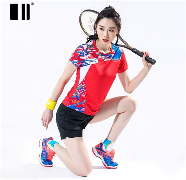Áo cầu lông Yonex TM09 - Đỏ trắng xanh