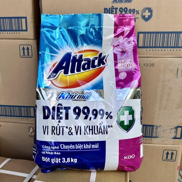 Bột giặt Attack 3,8kg