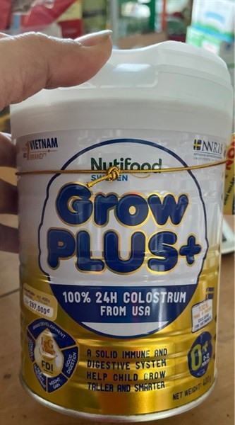 Sữa bột Grow plus vàng 0+ 400g
