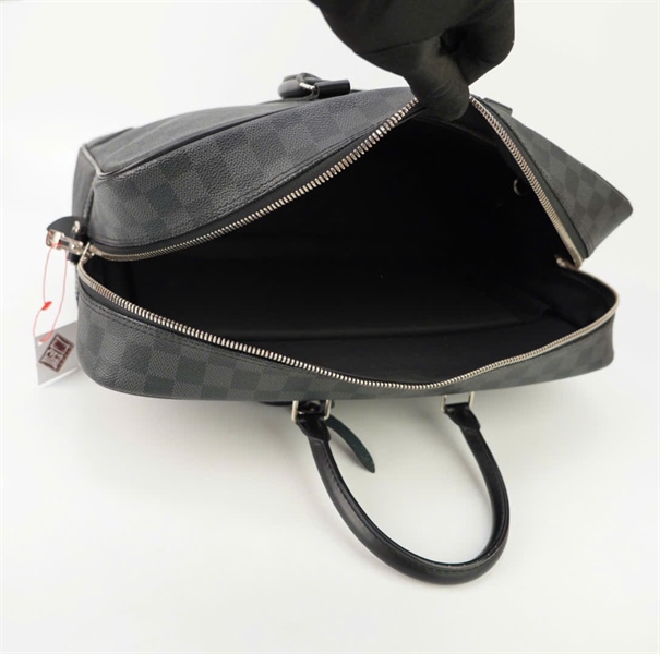 Túi LV ô vuông xanh đen TB+