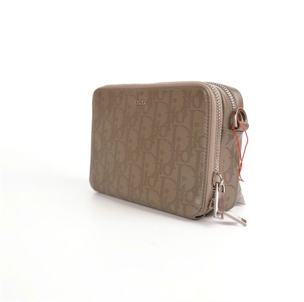 Túi Dior đeo chéo màu xám 2 ngăn 16cm KG+