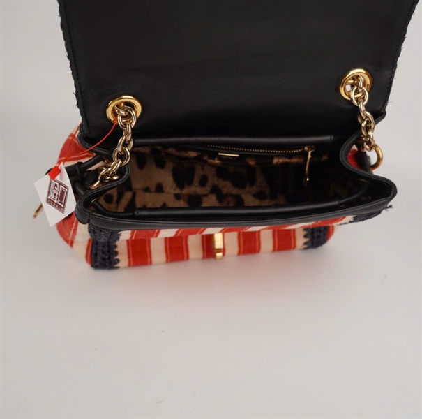 Túi D&G sọc đỏ viền đen 30cm KG+