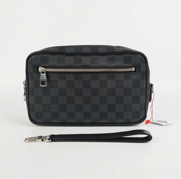 Túi LV ô vuông xanh đen KG+