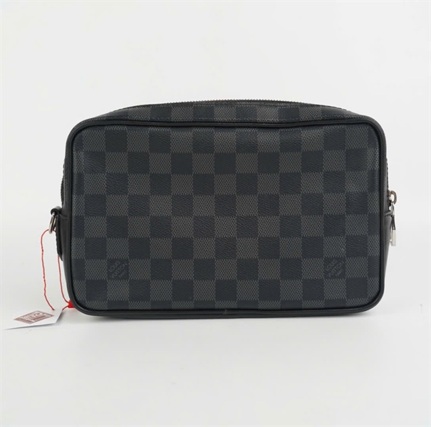 Túi LV ô vuông xanh đen KG+