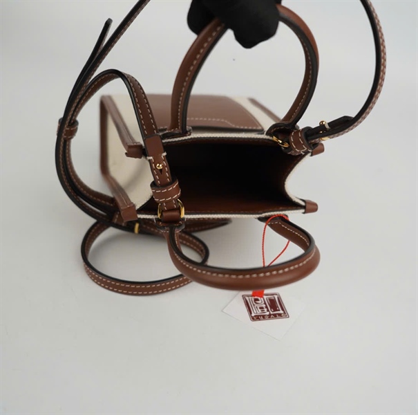 Túi BBR trắng viền nâu size 12 KG+