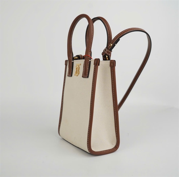 Túi BBR trắng viền nâu size 12 KG+