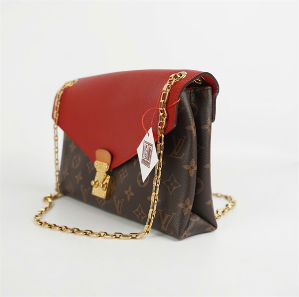 Túi LV hoa nâu nắp đỏ 24cm KG+