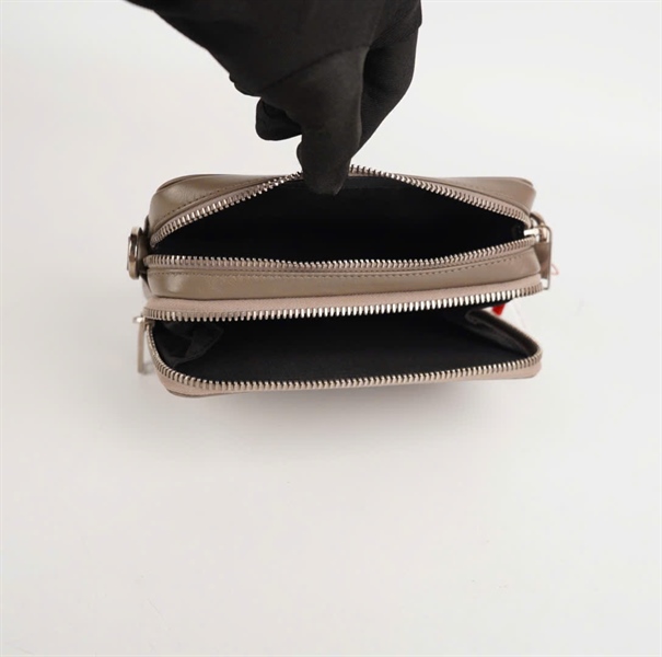 Túi Dior đeo chéo màu xám 2 ngăn 16cm KG+