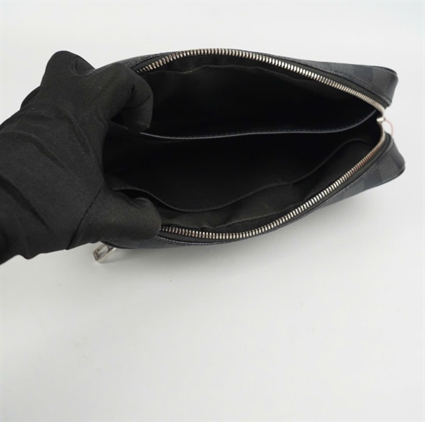 Túi LV ô vuông xanh đen KG+