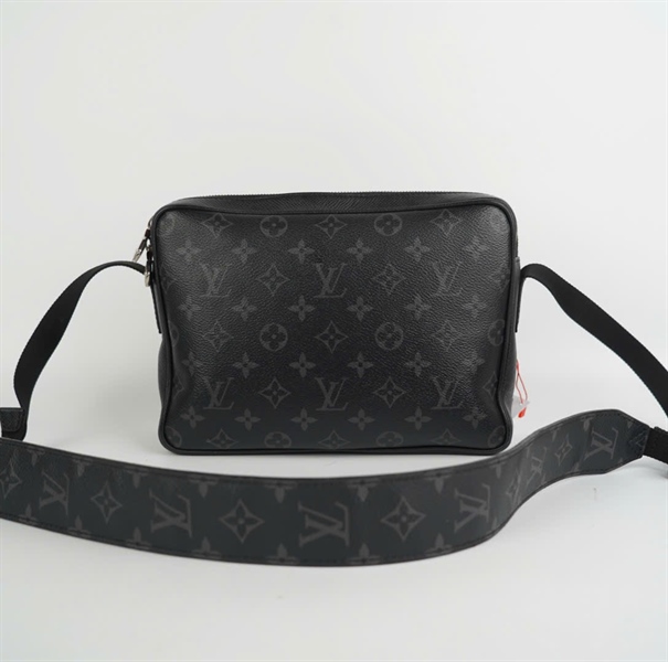 Túi LV đeo chéo hoa xanh đen 24cm KG+