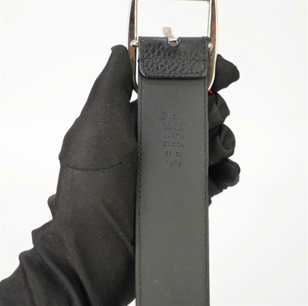 Thắt lưng GG vân đen KG+