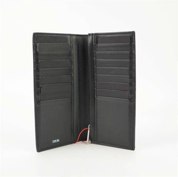 Ví Dior gập 2 màu đen KG+