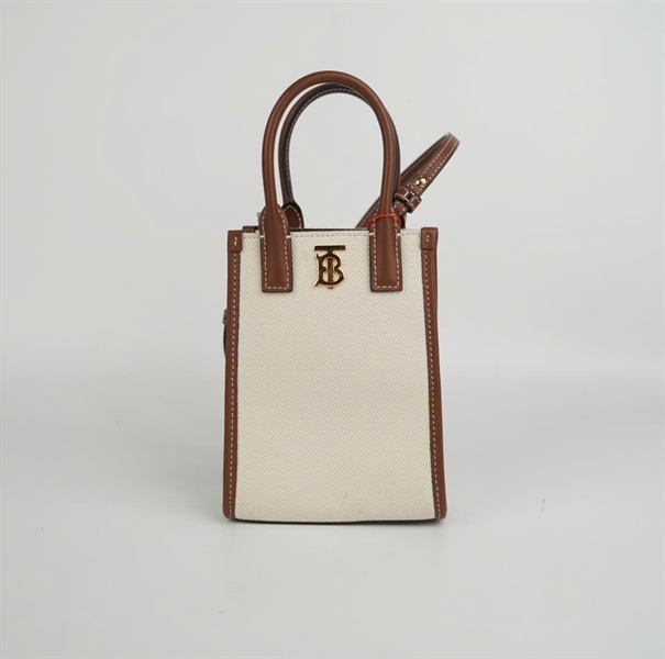 Túi BBR trắng viền nâu size 12 KG+