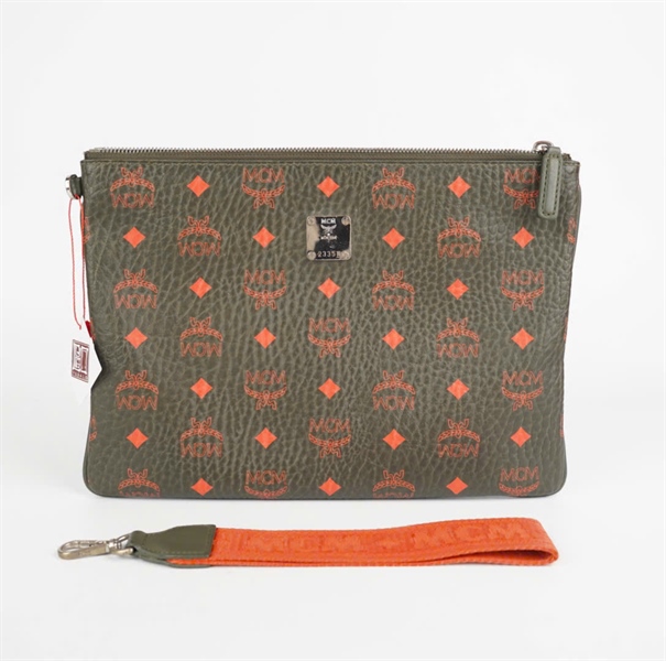 Túi MCM xám in logo cam size 30 KG+