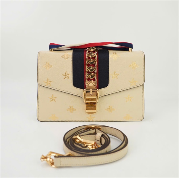 Túi GG màu nude phối dây màu size 23 KG+