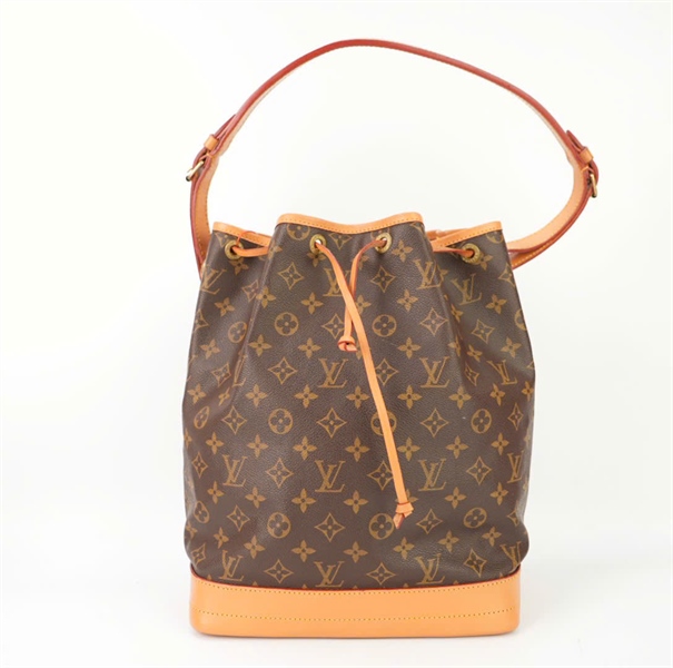 Túi LV hoa nâu dây rút viền cam size 32 KG+