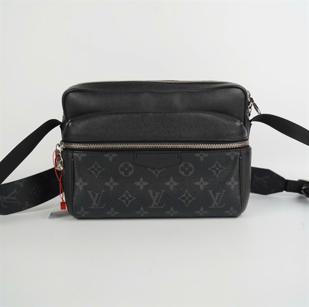 Túi LV đeo chéo hoa xanh đen 24cm KG+