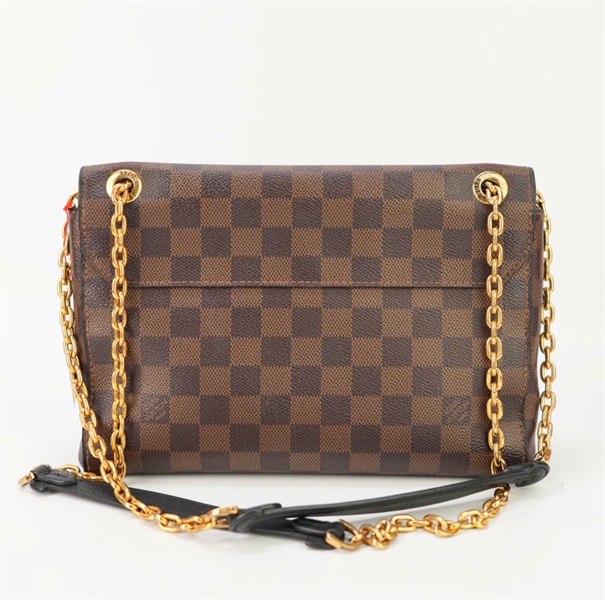 Túi LV ô vuông khoá vàng TB+