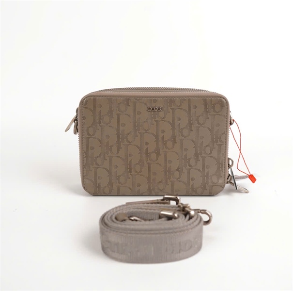 Túi Dior đeo chéo màu xám 2 ngăn 16cm KG+