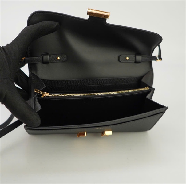 Túi Hermes chữ nhật nâu nhỏ KG+