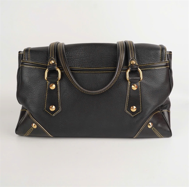 Túi LV đen viền chỉ 36cm KG+