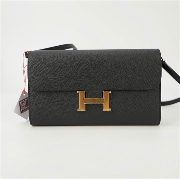 Túi Hermes chữ nhật nâu nhỏ KG+