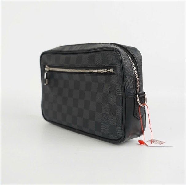 Túi LV ô vuông xanh đen KG+