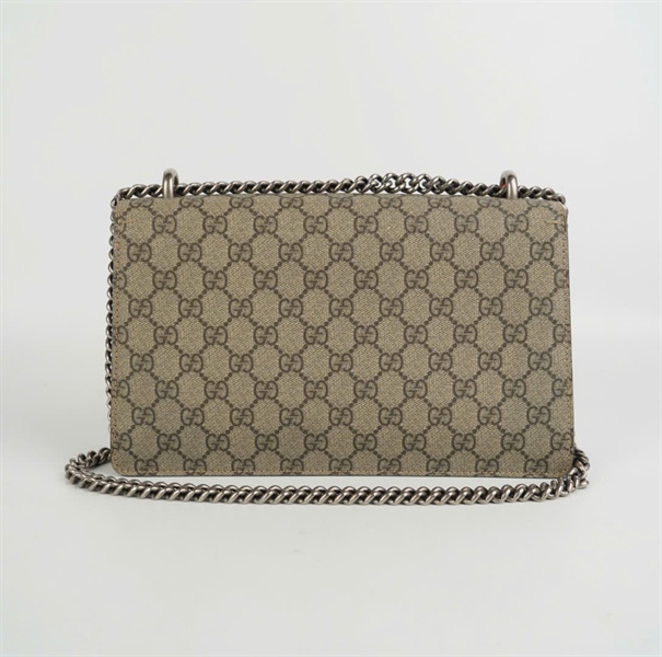 Túi GG đàu rồng nâu xám 26cm KG+