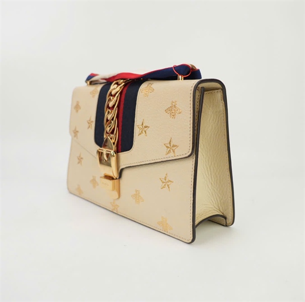 Túi GG màu nude phối dây màu size 23 KG+