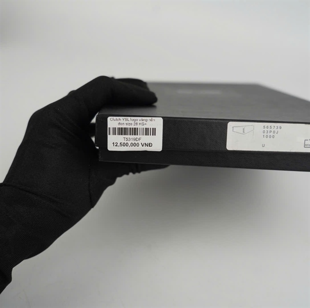 Túi YSL logo vàng nền đen size 28 KG+