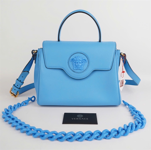 Túi Versace xanh dương 24cm KG+