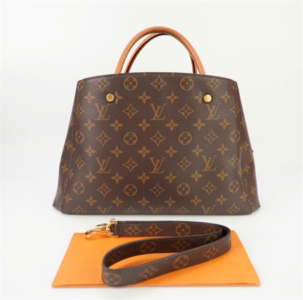 Túi LV hoa nâu 2 quai size 32 KG+