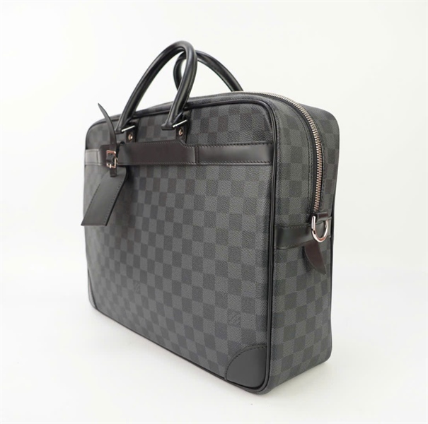 Túi LV ô vuông xanh đen TB+