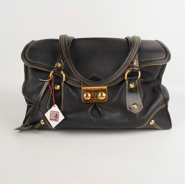 Túi LV đen viền chỉ 36cm KG+