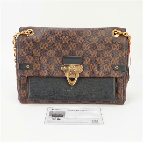 Túi LV ô vuông khoá vàng TB+