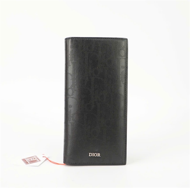 Ví Dior gập 2 màu đen KG+