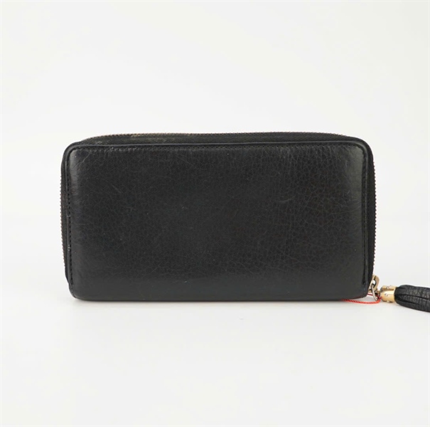 Ví GG đen logo khóa kéo KG+