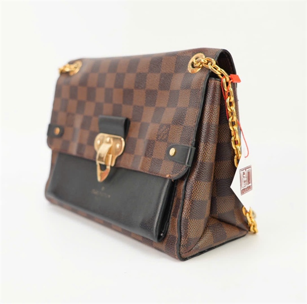 Túi LV ô vuông khoá vàng TB+