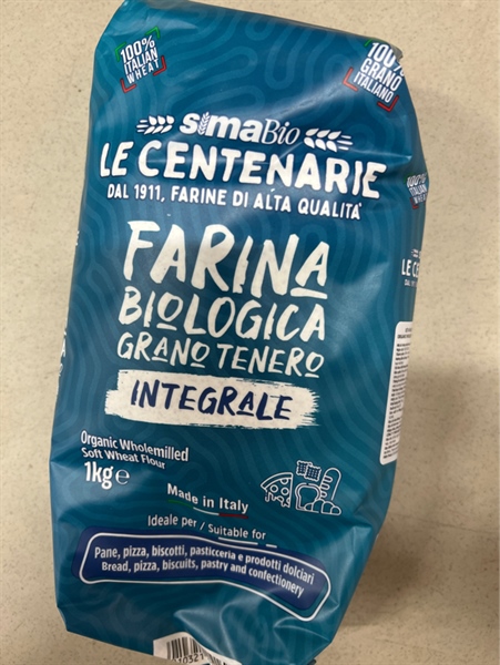 Bột mì nguyên cám hữu cơ SimaBio 1kg