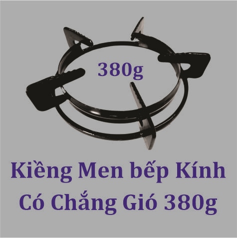 Kiềng Men Có Chắn Gió Bếp Kính HIBALI