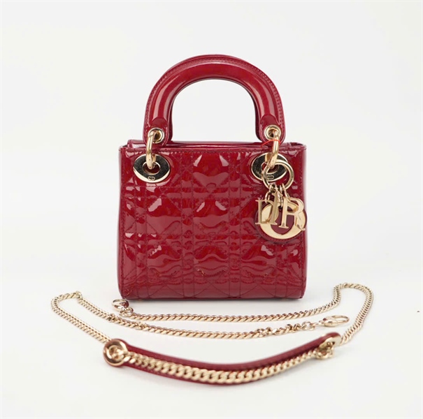 Túi Dior Lady đỏ size mini TB+