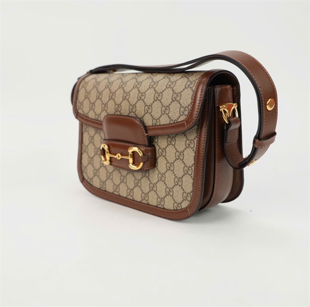 Túi GG 1955 viền da nâu size 24 TB+