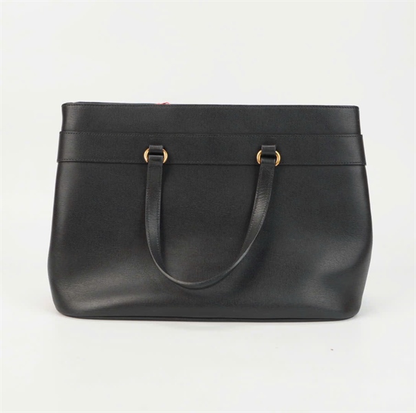 Túi GG đen khóa vàng size 30 +