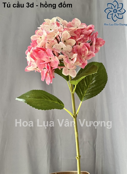 Tú cầu 3d - Hoa cành dài - Hoa Lụa Vân Vượng
