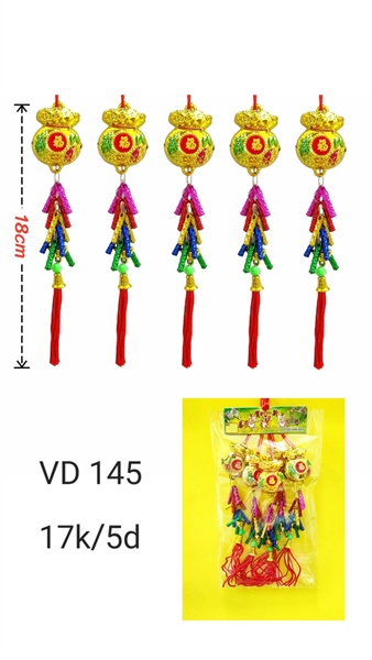 VD145 - Túi vàng (35ly) pháo màu 5 tầng
