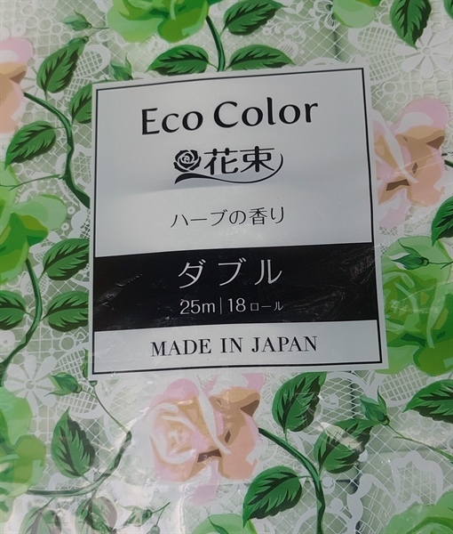 Giấy vệ sinh Eco Color hoa hồng xanh